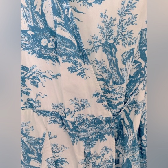 RARE Rhode ROSIE COTTON MINI WRAP DRESS IN FRENCH WHITE TOILE - Picture 9 of 9